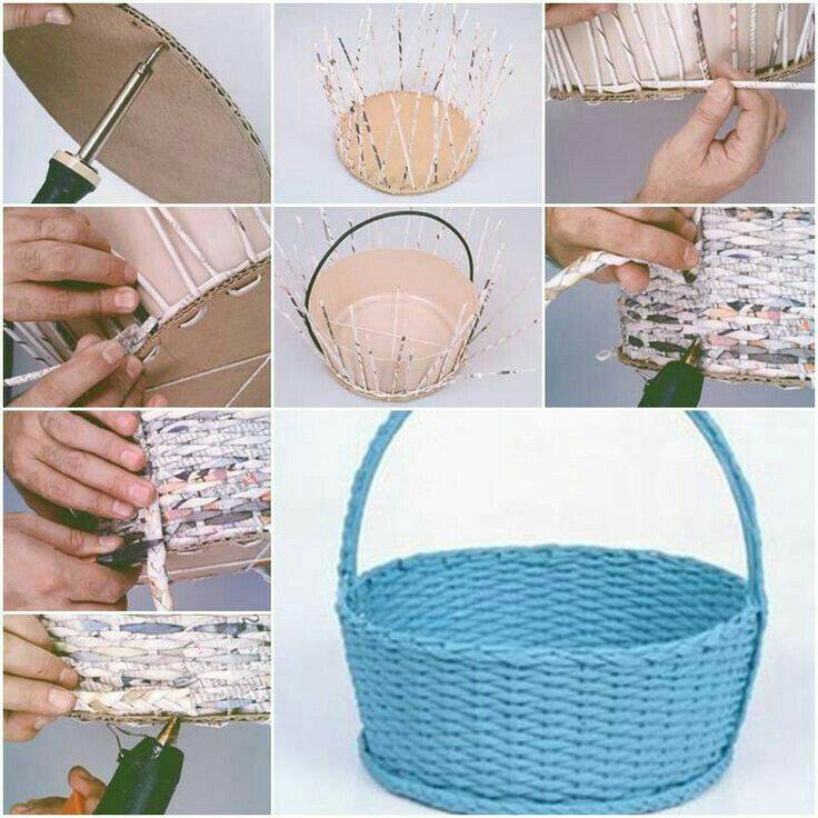 Поделка корзинка своими руками - мастер-классы по созданию из ткани, плетению из лозы, вязанию крючком