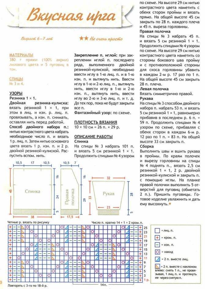 Детский кардиган крючком схемы