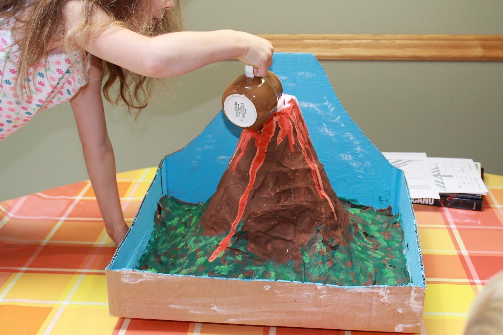 Макет вулкана: инструкция по изготовлению в домашних условиях извергающейся модели своими руками