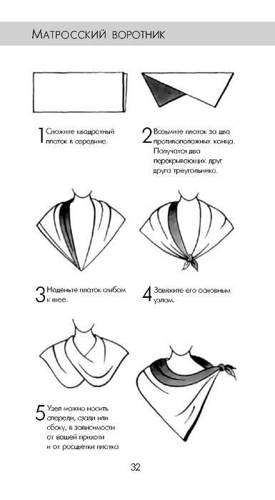 Как сшить мужской шейный платок выкройка и схема - варианты завязать красиво