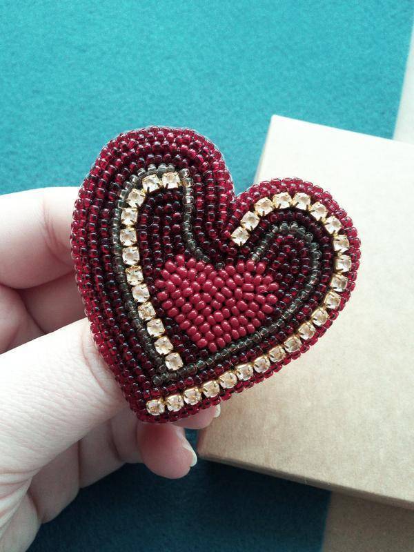 Сердце из бисера своими руками - мастер-класс, схемы плетения (69 фото)