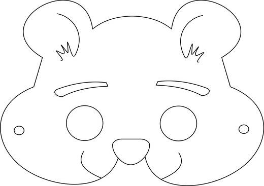 Шаблон маски мышки на голову из бумаги: скачать и распечатать бесплатно. маска мышки