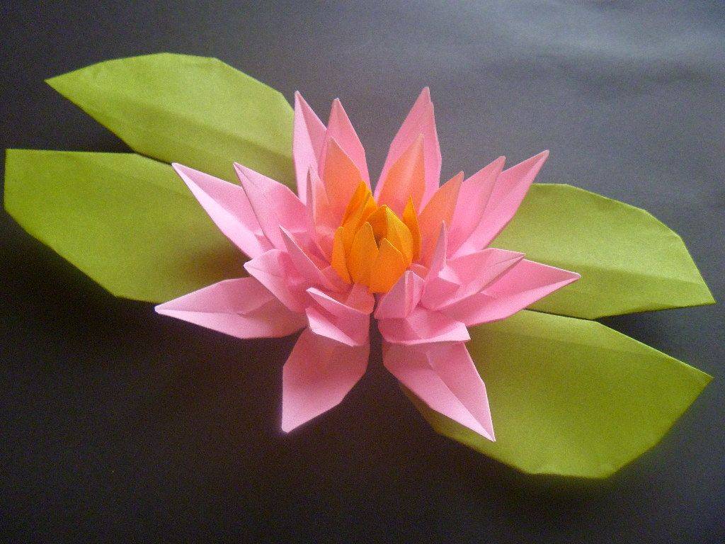 Создание лотоса из бумаги, оригами — цветок лотоса