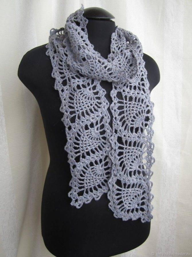 Шарфы спицами - варианты для вязания и советы по созданию стильных шарфов (105 фото)
