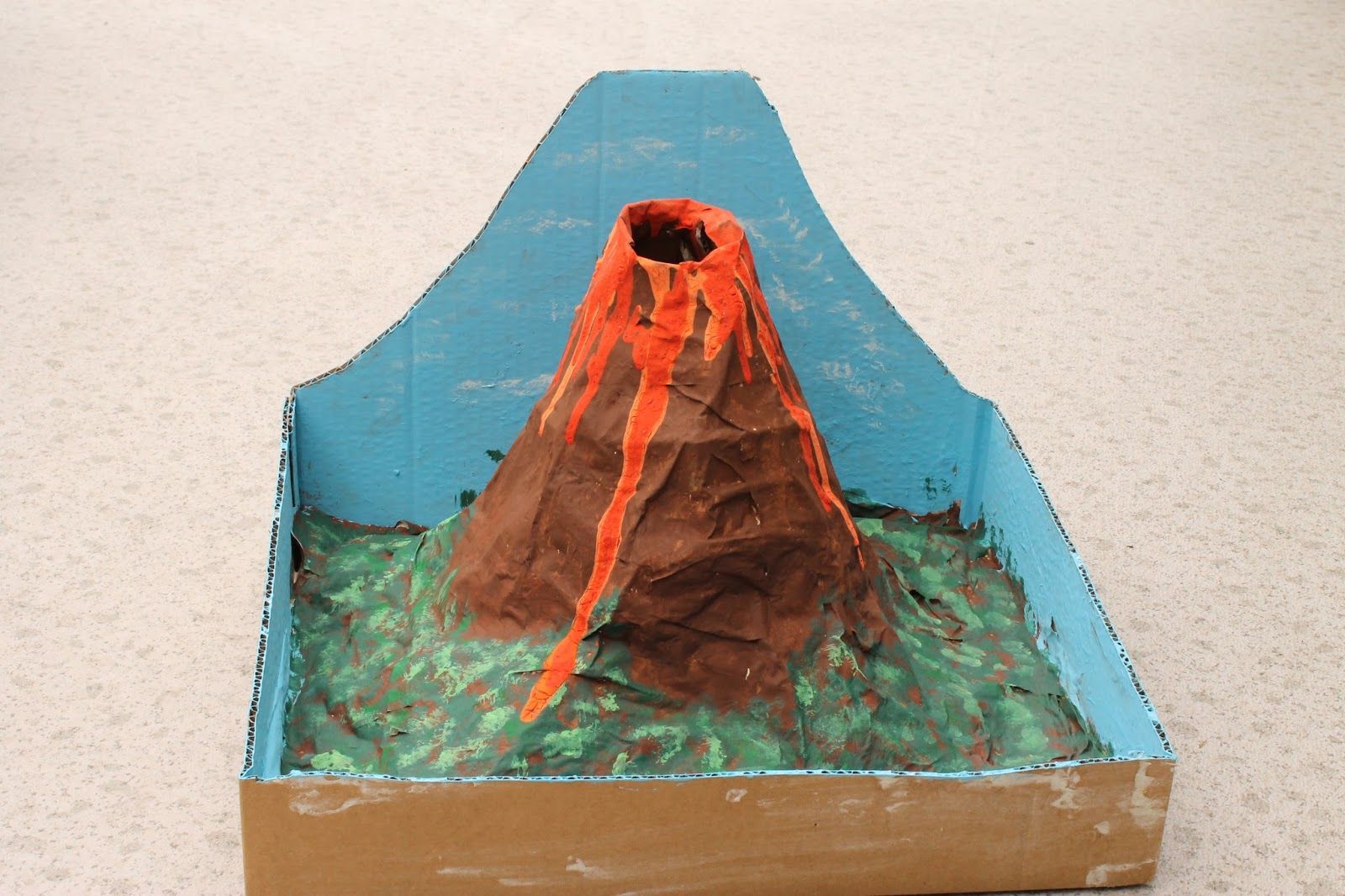 Макет вулкана своими руками из бумаги, монтажной пены и пластилина: мастер-классы с подробными инструкциями