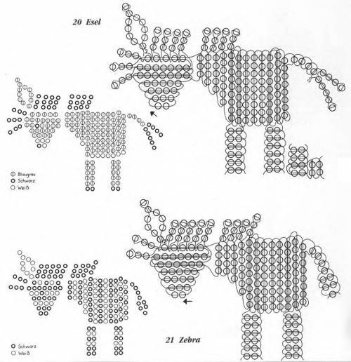 Плетем животных из бисера