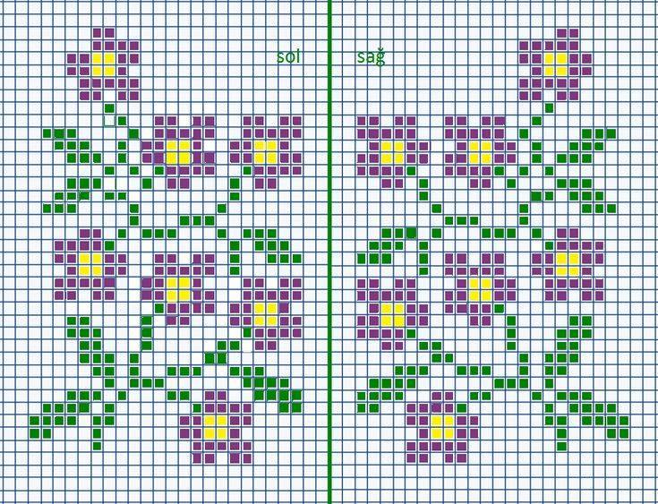Орнамент для вышивки крестом схемы легкие цветы