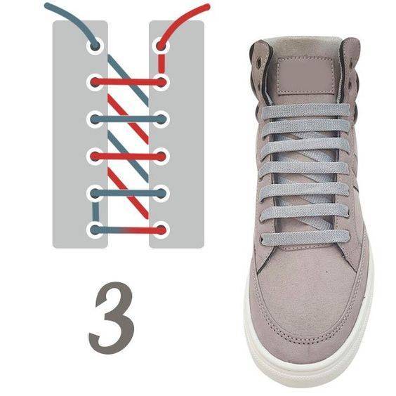 Практичные и стильные схемы завязывания шнурков, базовые правила