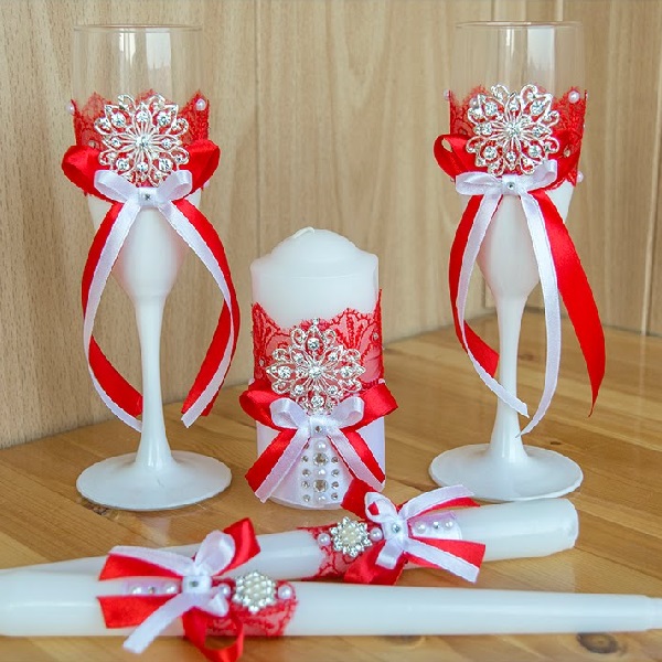 Свадебные свечи своими руками: декор пошагово с мк и видео