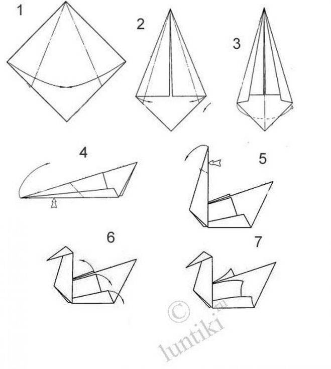 Делаем лебедя из бумаги в технике оригами: пошаговая инструкция и разбор популярных схем