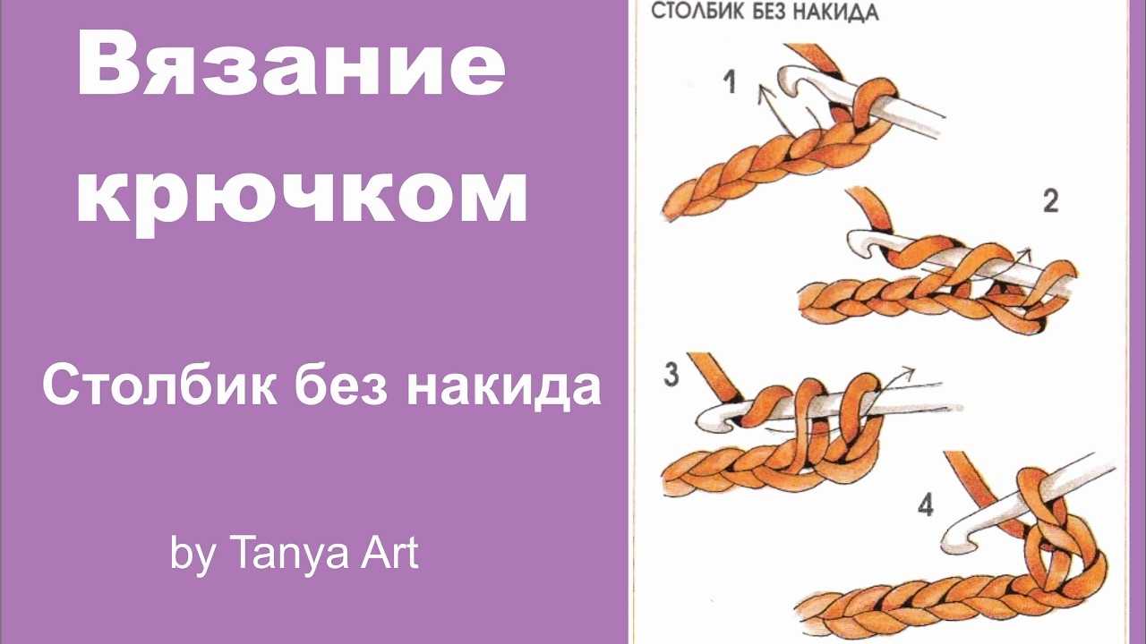 Простые инструкции и мастер-классы по вязанию полустолбика без накида крючком.