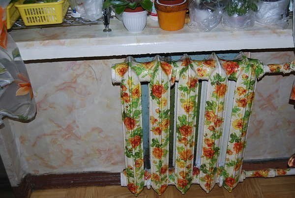 Декупаж батарей отопления салфетками своими руками: как сделать, фото примеров