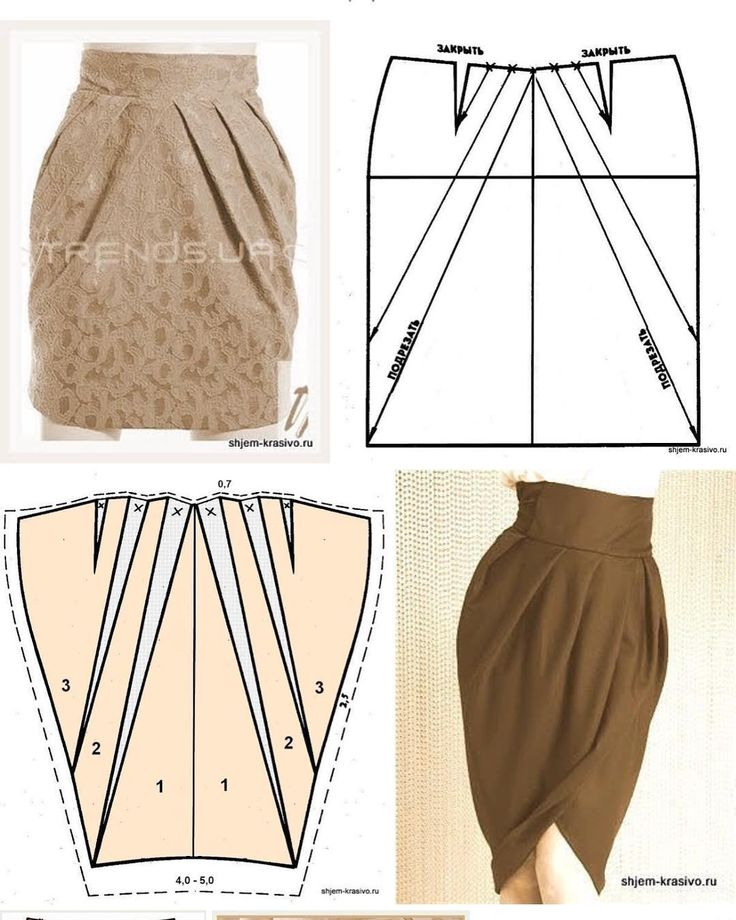 Как сшить юбку проект