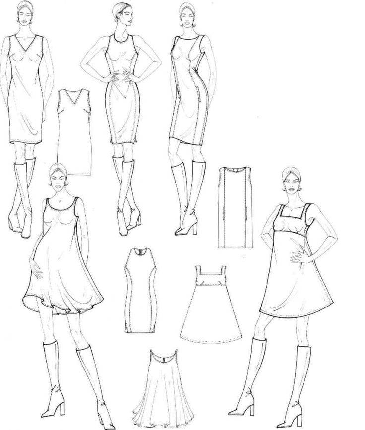 Как рисовать модные эскизы: 15 шагов (с иллюстрациями)