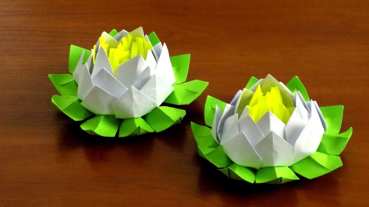 Оригами лотос: самый простой способ для детей