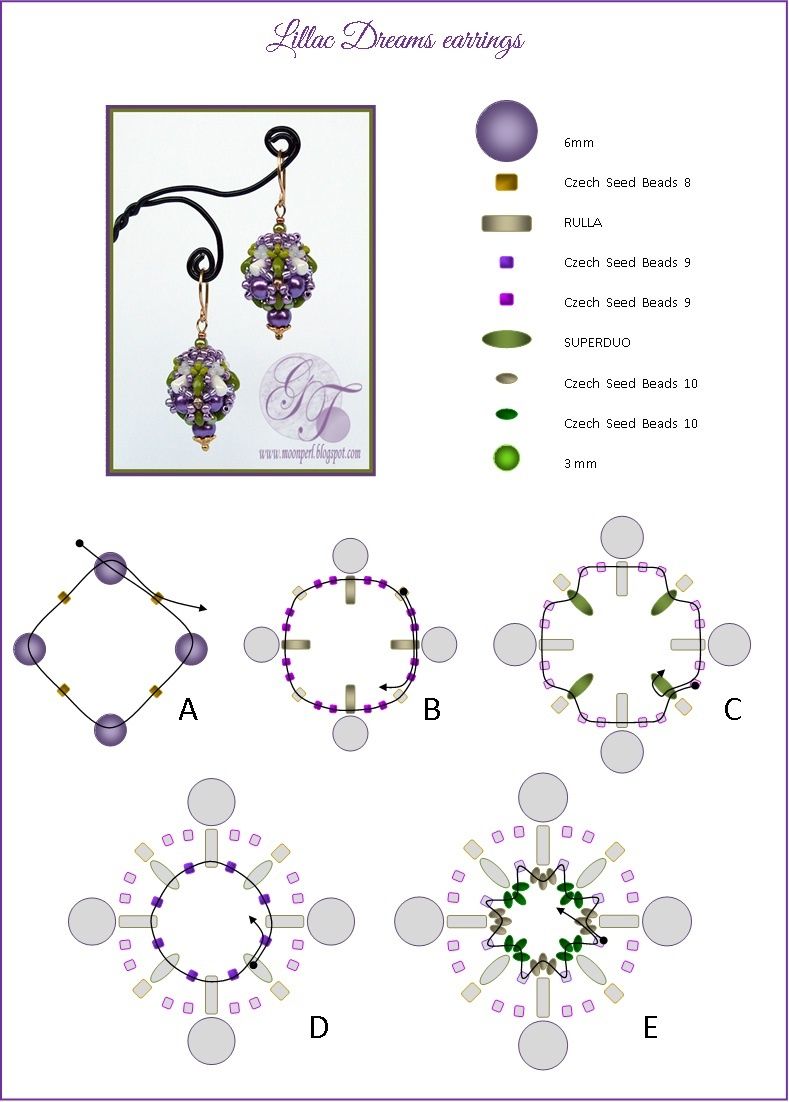 Серьги из бисера — инструкция и схемы плетения, особенности подбора материала и дизайна