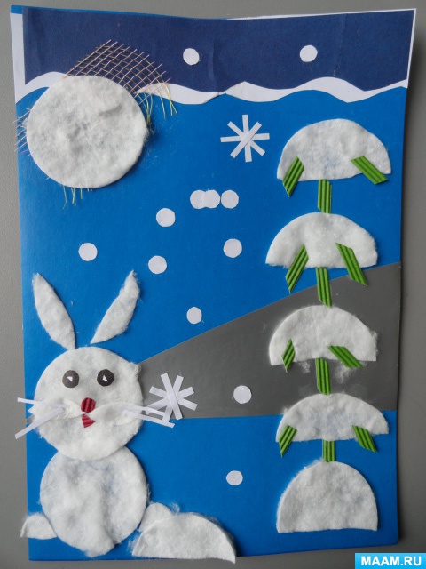 Снеговик из ватных дисков своими руками пошагово с фото, аппликация снеговик из ватных палочек