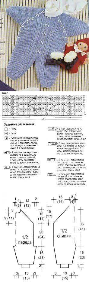 мой комбинезон для новорожденного (с описанием) - вязание для детей - страна мам