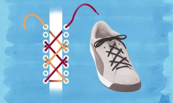 Как завязать шнурки на кроссовках без бантика?