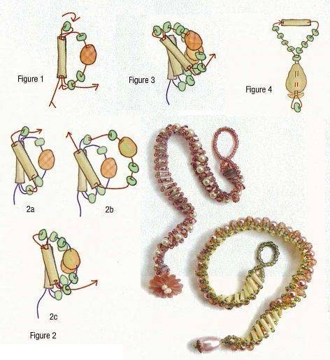 Из бисера спираль схема