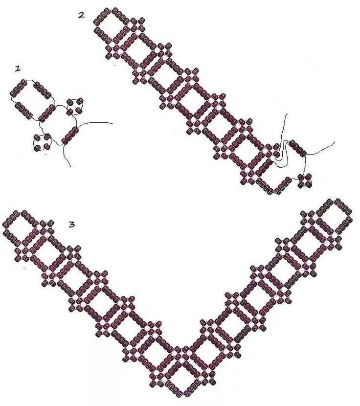 Схема для бисероплетения браслетов