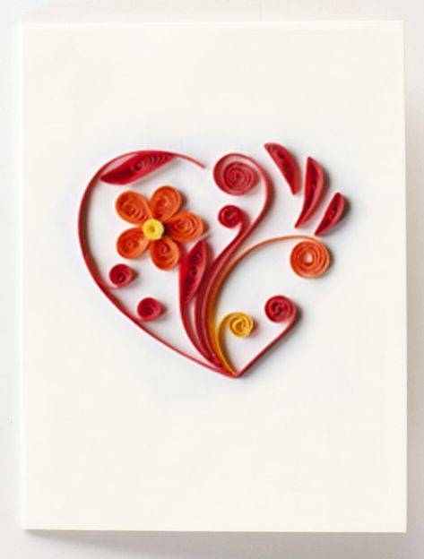 Мастер-класс поделка изделие валентинов день день рождения квиллинг квиллинг сердечко-2 3 4 5 6 7 бумага бумага гофрированная бусины шпагат