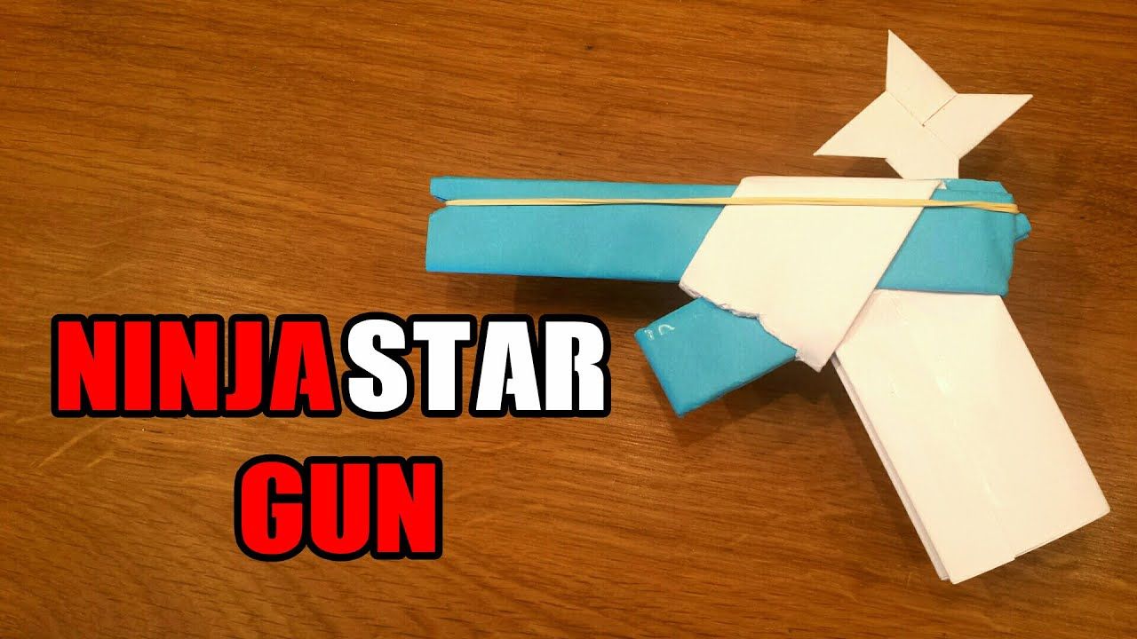 Оригами автомат: схема сборки оружия из бумаги