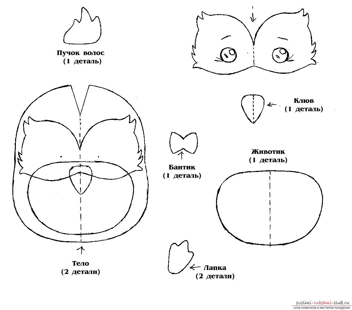 Сова из фетра своими руками схемы шаблоны
