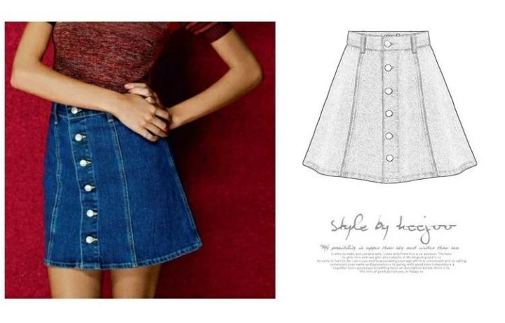Джинсовая юбка для девочки: пошив детской юбочки из старых джинсов
