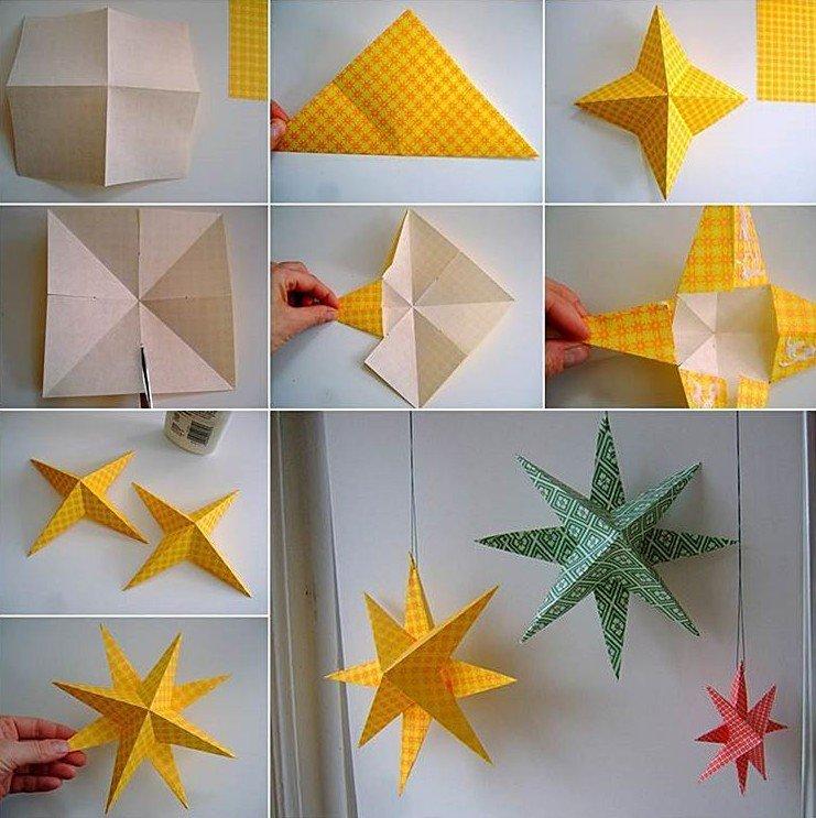 Звезда своими руками из бумаги: объемная схемы и шаблоны оригами, звезда к 9 мая и 23 февраля из георгиевской ленты, делаем вифлеемскую звезду | жл