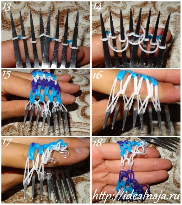 Инструкция по плетению браслетов из резинок для начинающих