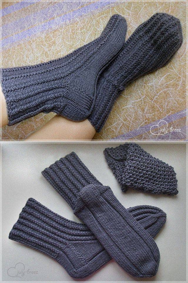Как вязать носки спицами пошагово: мастер-класс по вязанию на двух и пяти спицах. фото новых моделей и красивых схем