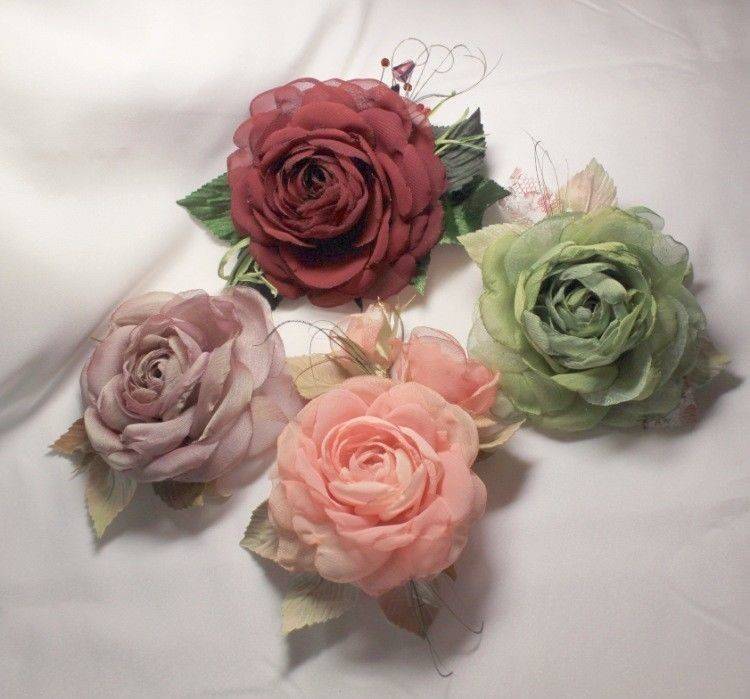 Цветы из ткани своими руками для свадебного торжества
