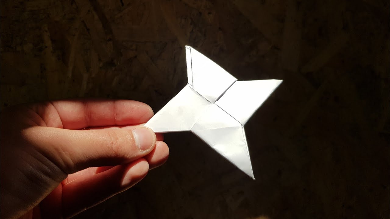 Оригами сюрикен: 4х конечная и 8ми конечная боевая звезда ниндзя