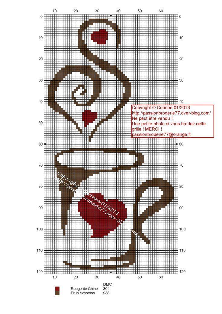 Вышивка крестиком кофе чай схемы. вышивка ароматных чашек кофе с примерами схем. видео: вышиваем набор чашек