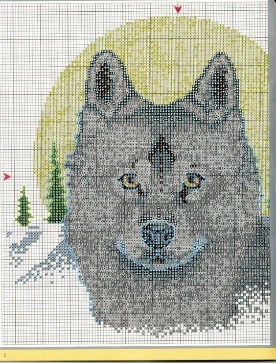 Вышивка бисером волки в схемах