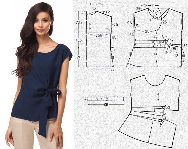 Летние блузки с коротким рукавом: модные тенденции, тренды, фото
