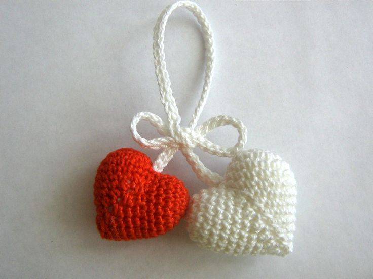 Вязаные сердечки ко дню святого валентина - вязаные игрушки - схемы вязания