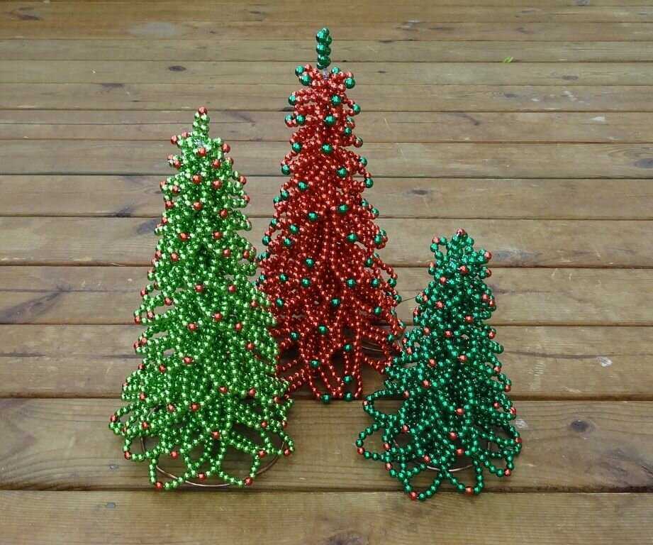 Елка из бисера своими руками пошагово