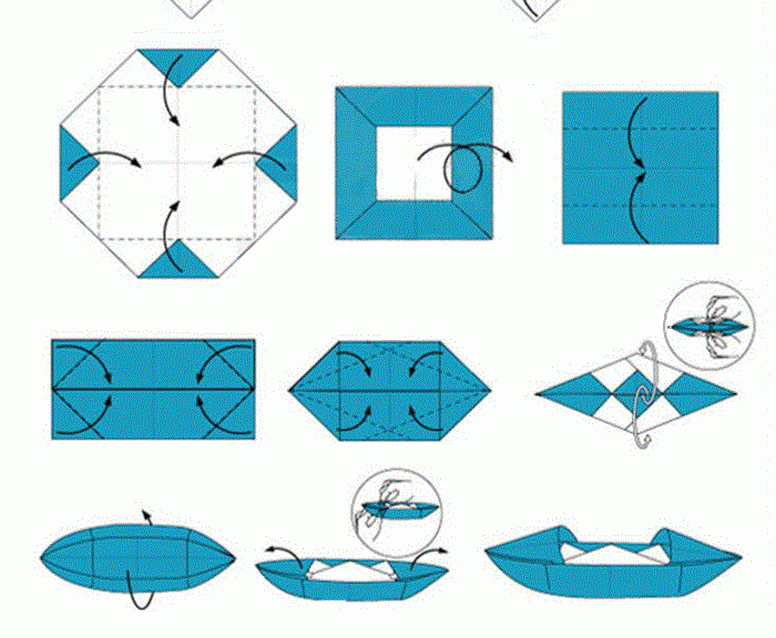 Как сделать лодочку из бумаги пошаговая инструкция фото