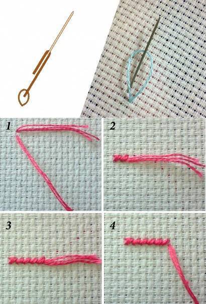 8 способов закрепить нить без узелка при вышивке