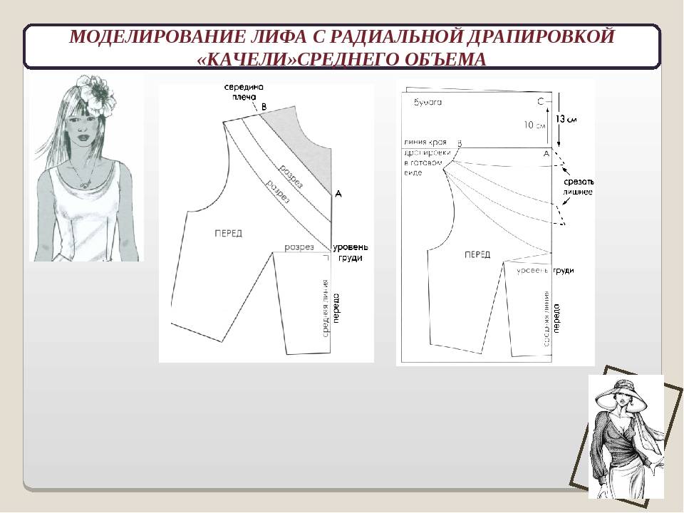 Воротник хомут для платья выкройка