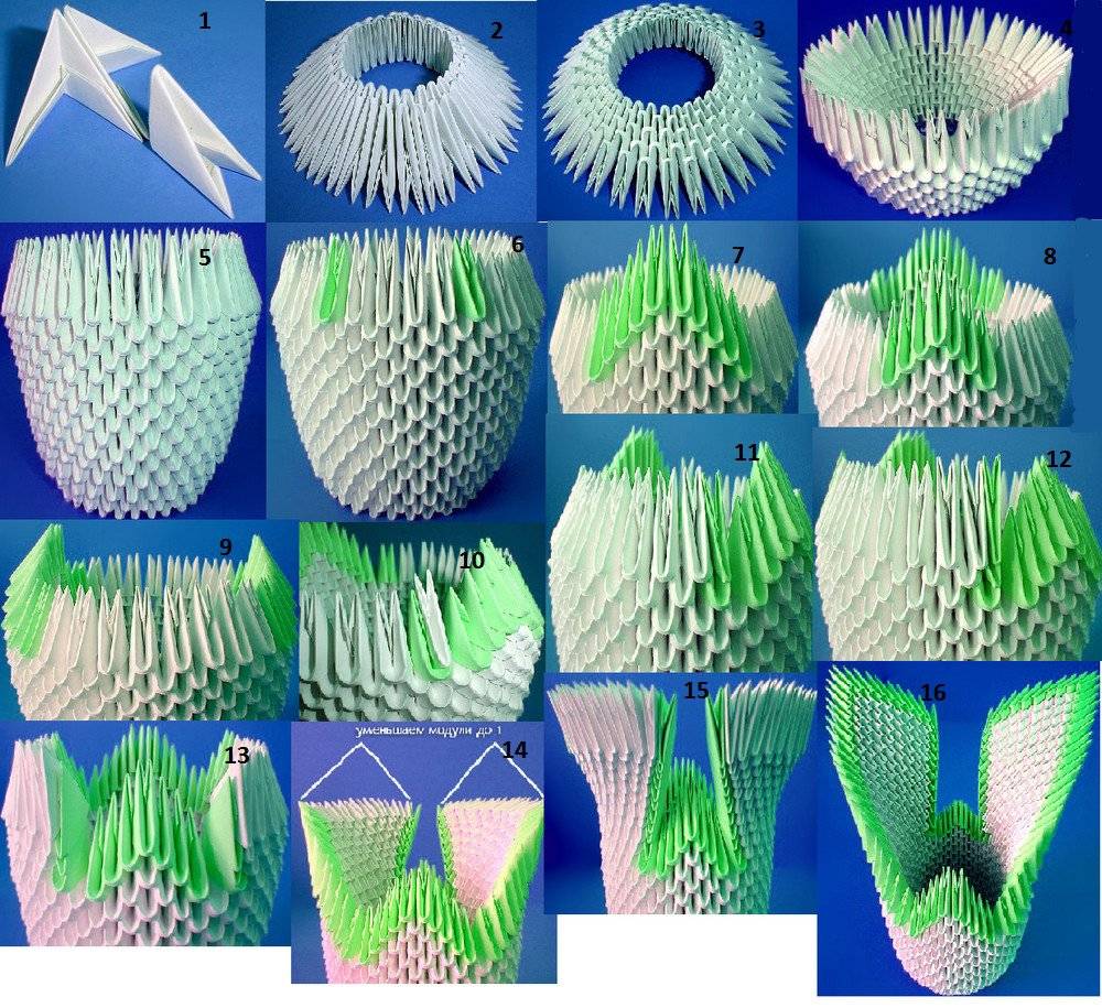 Оригами лебедь - фото оригинальных изделий, мастер-класс по оригами поэтапно + понятные схемы и шаблоны для поделки лебедь