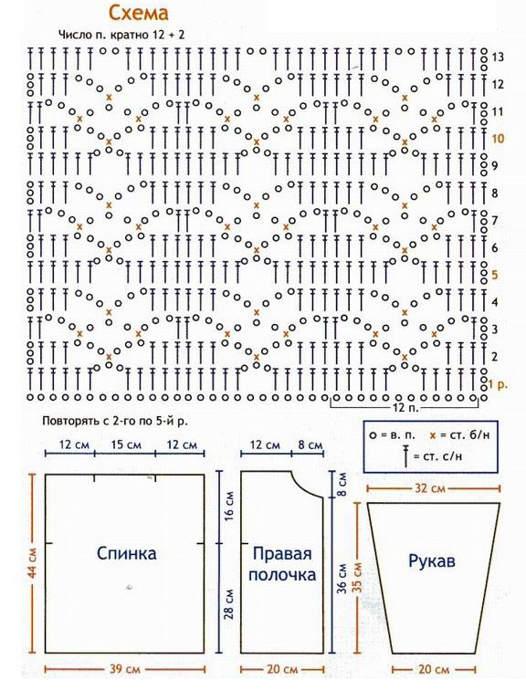 Кофточки детские крючком со схемами простые и красивые