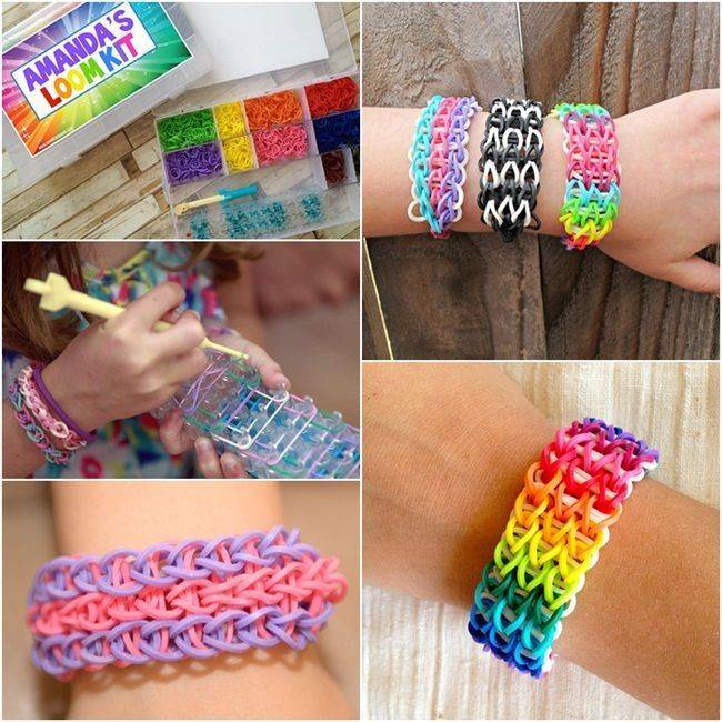 Как сплести из резинок игрушки для детей и поделки из цветных колечек