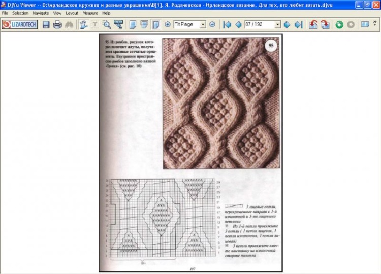 Ирландские узоры для вязания спицами схемы