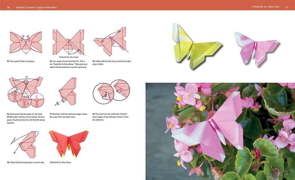 Бабочка оригами: простая схема выполнения поделки в разных техниках в мастер-классах с подробным описанием