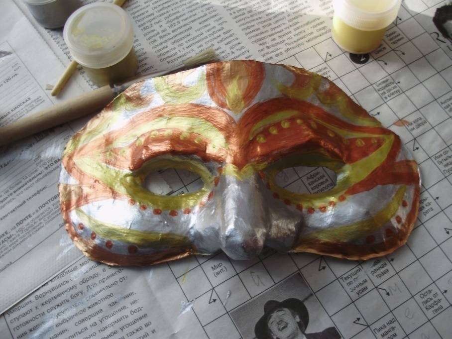 Как сделать маску из папье маше