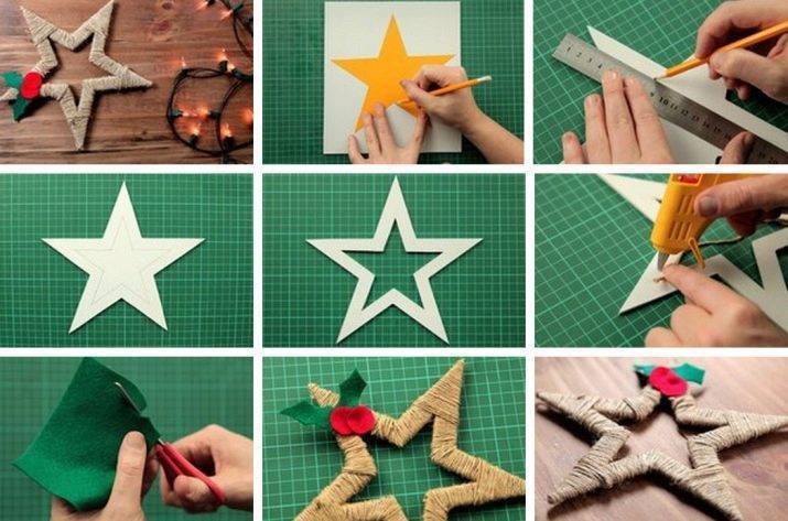 Как сделать красивую объемную звезду из бумаги на елку своими руками: инструкции с пошаговыми фото и видео-примерами | qulady