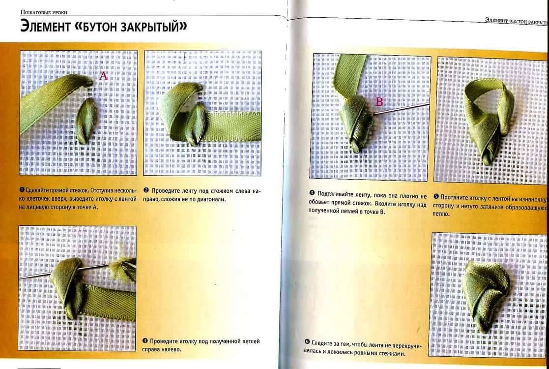Вышивка лентами для начинающих: мастер-класс, пошаговая инструкция, фото